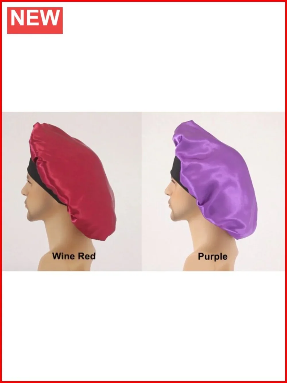 Double Layer Satin Bonnet for Curly Hair Braids Sleep Cap